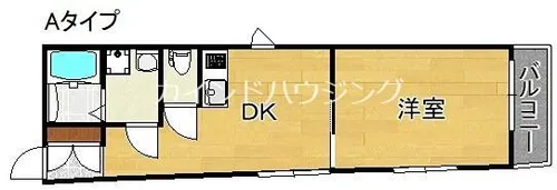 ビブレ天下茶屋【3階】の間取り