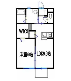 テラスアルブール【1階】の間取り