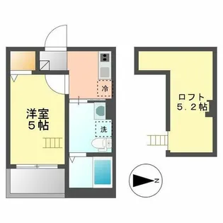 AKレジデンスⅡ【203号室】の間取り