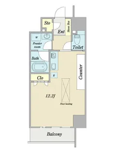 Nudgeone.呉服町【0701号室】の間取り