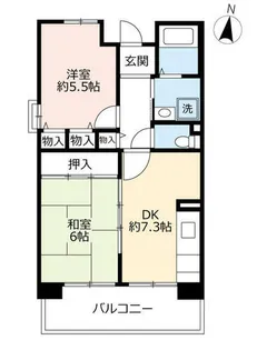 URサンラフレ明石【0140507号室】の間取り