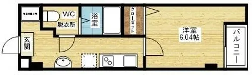 リザルト三国【2階】の間取り