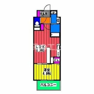 アルナージエッジ【5階】の間取り