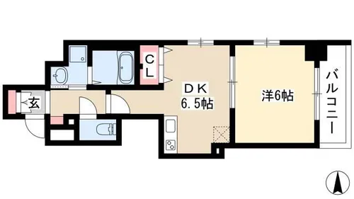エステムプラザ名古屋駅前プライムタワー【3階】の間取り