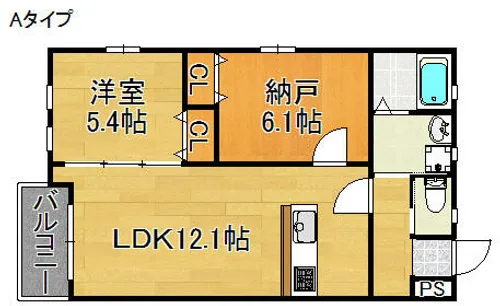 case RoseoⅡ【1階】の間取り