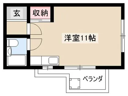 メゾン・ペルマネンテ【3階】の間取り