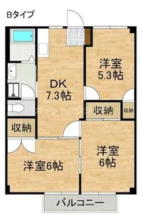シーサイドナガイⅠ【2階】の間取り