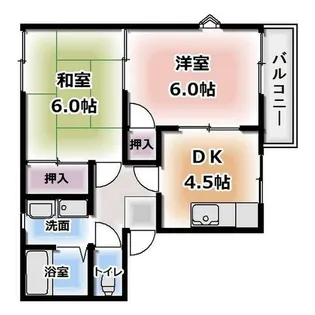 フローレス大野【2階】の間取り