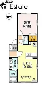 アンクオーレ桜本町【2階】の間取り