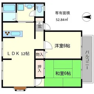 グリーンビレッジ【2階】の間取り