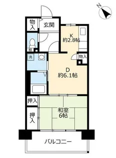 UR浜甲子園なぎさ街【0250905号室】の間取り