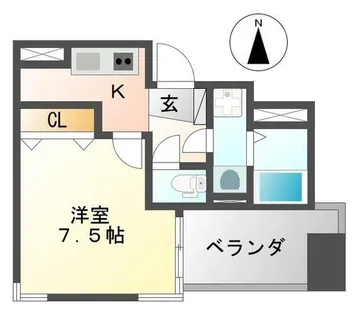 ネクストステージ立花【602号室】の間取り