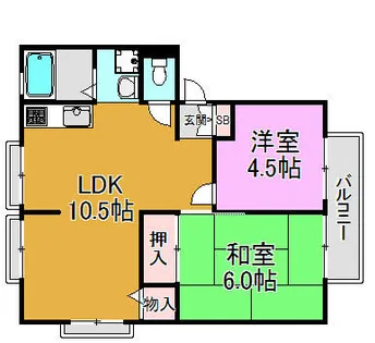 グランドール【1階】の間取り