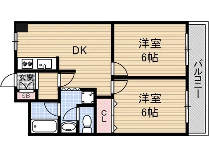 パークハイツミシマ【3階】の間取り