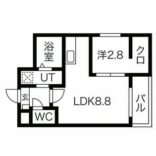 愛知県名古屋市瑞穂区内浜町【アパート】の間取り