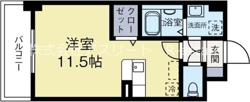 福岡県福岡市東区箱崎1丁目【マンション】の間取り
