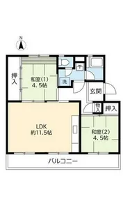 UR保津川【0270406号室】の間取り