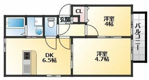 FLATS・CUBE【2階】の間取り