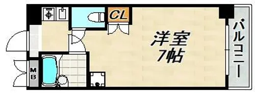 サニーパレス白川台【4階】の間取り