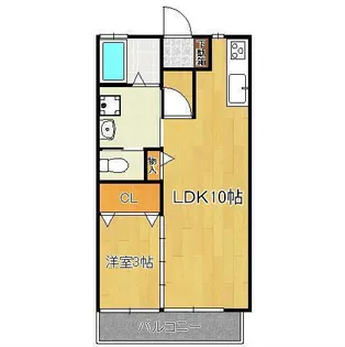 福岡県北九州市八幡西区引野3丁目【アパート】の間取り
