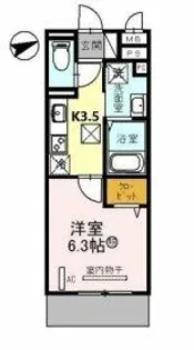 セジュール大村【1階】の間取り