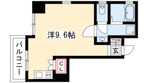 リエス千代田橋【603号室】の間取り
