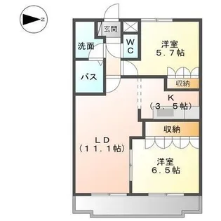 メゾンレフォルテ【2階】の間取り