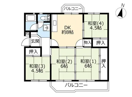 UR落合【3260304号室】の間取り