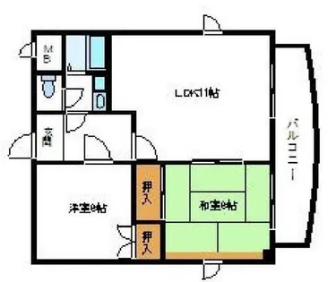 シティライフ保城【5階】の間取り