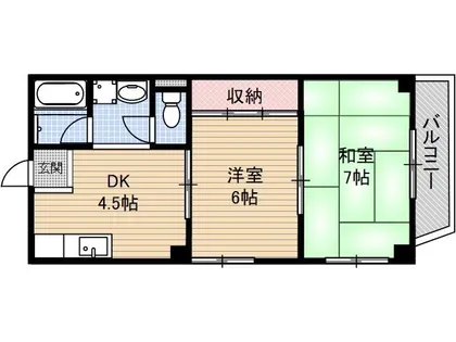 コーポマヤ【C号室】の間取り
