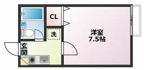 ジュネス芦屋ウエスト【207号室】の間取り