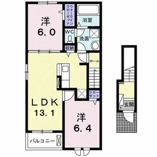リブリオポラ B【2階】の間取り