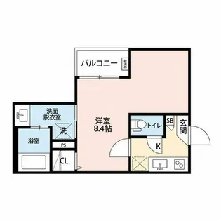 GRANDBLUE shinkaiⅠ【301号室】の間取り