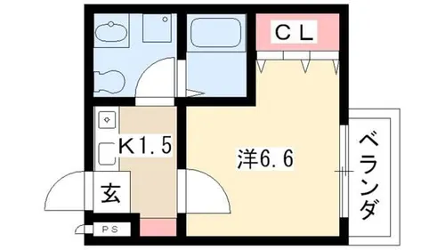 アメニティハイツNAGOYA【1階】の間取り