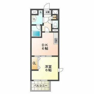 ツルトスコ南落合【2階】の間取り
