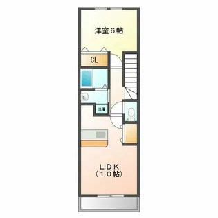 アヴァンリズエール【2階】の間取り