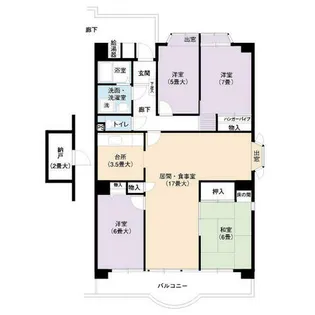 UR神宮東パークハイツ【0140901号室】の間取り