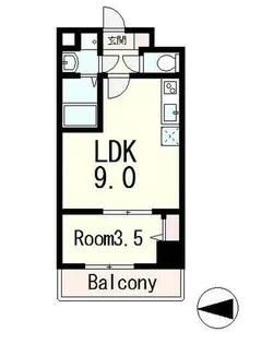 ALTA石山ビュー【8階】の間取り