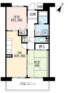 URアルビス緑丘【1010604号室】の間取り