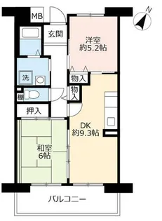 URアルビス緑丘【1020605号室】の間取り