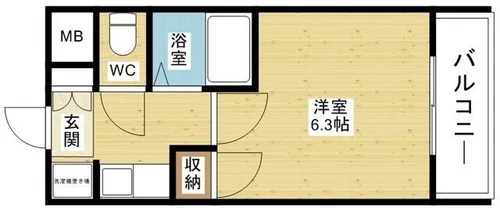 メゾンラフィネ【3階】の間取り