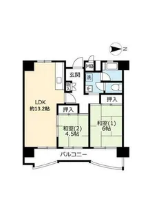UR南港しらなみ【0310309号室】の間取り