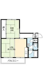 UR中登美第三【E110303号室】の間取り