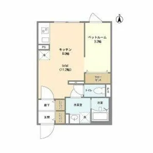 GVIVRE東別院【5階】の間取り