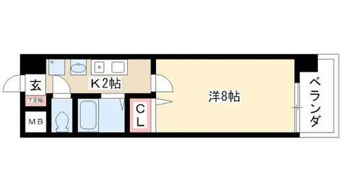 ヒルズ新栄【4階】の間取り