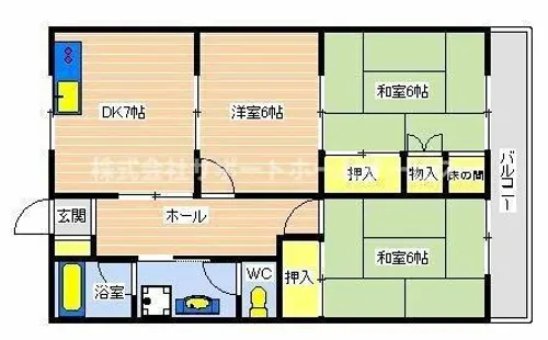雄姿【202号室】の間取り