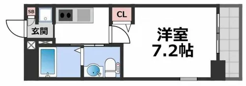 M´プラザ小阪駅前【4階】の間取り