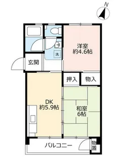 UR中登美第三【F080305号室】の間取り