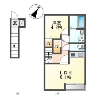 ヒルトップ屋敷町【2階】の間取り