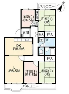 UR藤沢台第三【3150401号室】の間取り